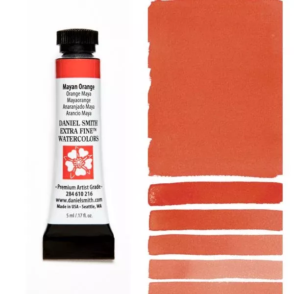 daniel smith watercolour paint mayan orange