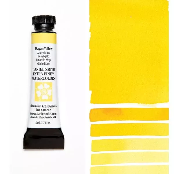 daniel smith watercolour paint mayan yellow