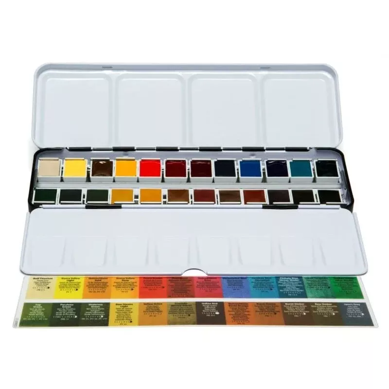 daniel smith watercolour paint metal box set 24