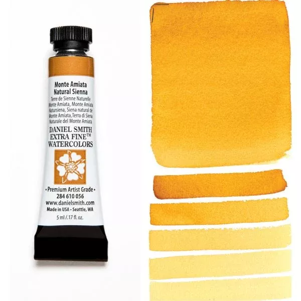 daniel smith watercolour paint monte amiata natural sienna