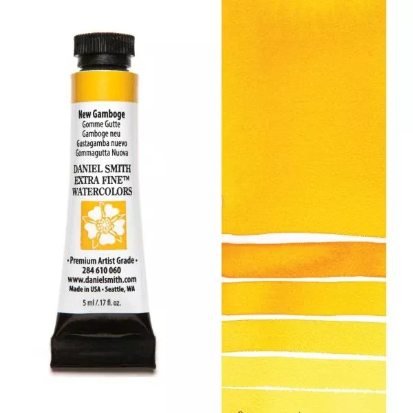 daniel smith watercolour paint new gamboge