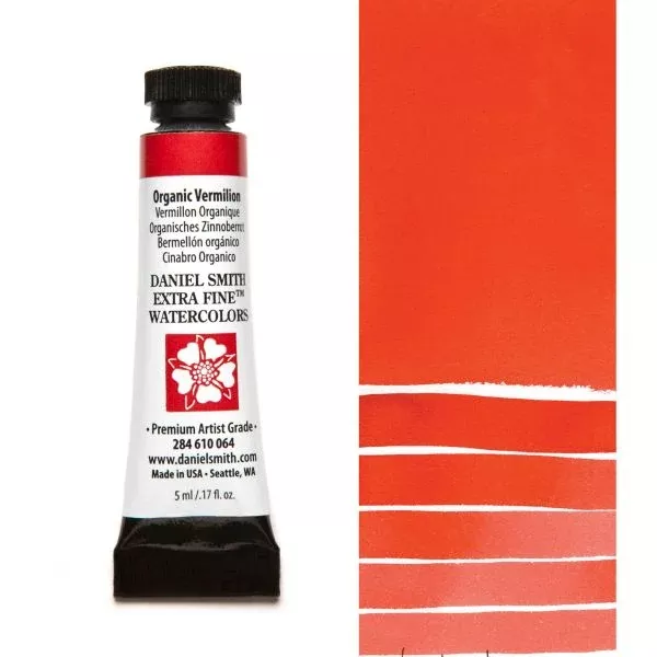 daniel smith watercolour paint organic vermilion