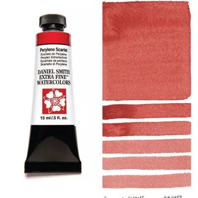 daniel smith watercolour paint perylene scarlet