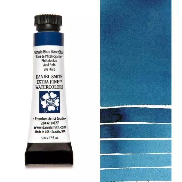 daniel smith watercolour paint phthalo blue (green shade)