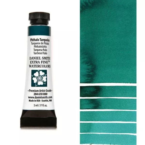 daniel smith watercolour paint phthalo turquoise