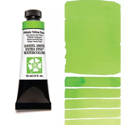 daniel smith watercolour paint phthalo yellow green