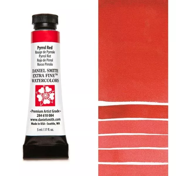 daniel smith watercolour paint pyrrol red