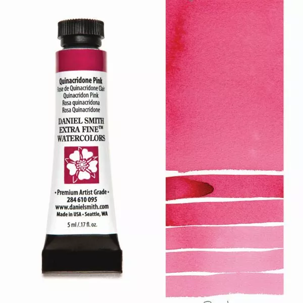 daniel smith watercolour paint quinacridone pink