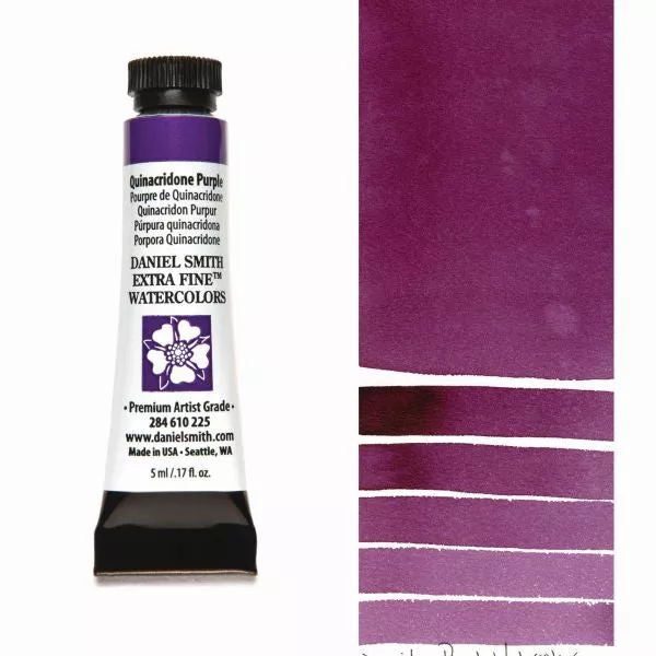 daniel smith watercolour paint quinacridone purple