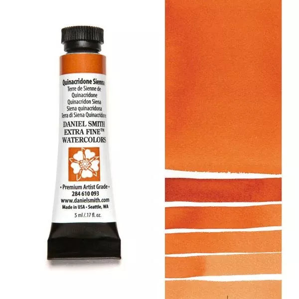 daniel smith watercolour paint quinacridone sienna