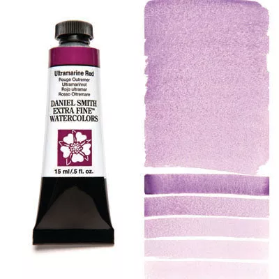 daniel smith watercolour paint ultramarine red