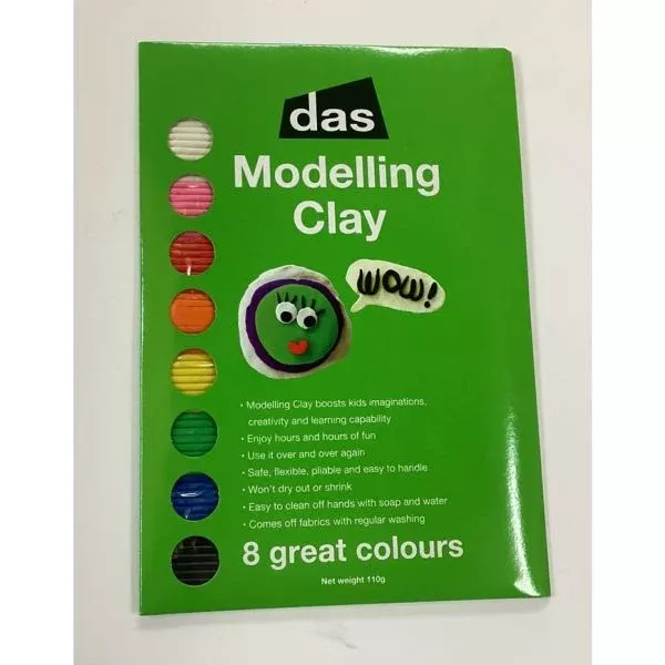 das modelling clay set 8 colours