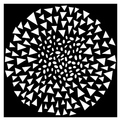 Dash Triangle Stencil, 6" x 6"
