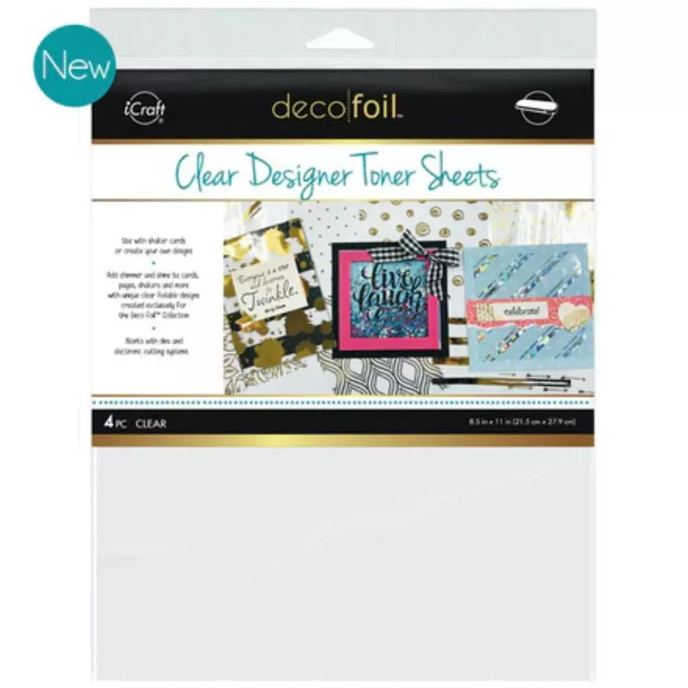 Deco Foil- CLEAR Toner Sheets