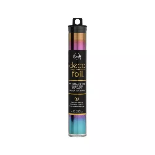 Deco Foil Specialty Transfer Sheets 6"X12" 5/Pkg Mystic Rainbow