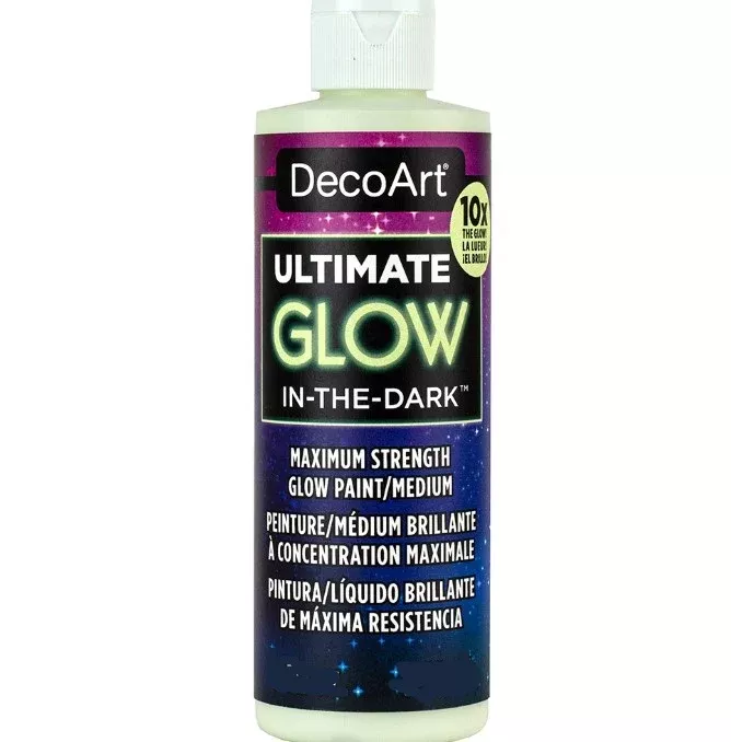 decoart glow in the dark paint ulitmate glow