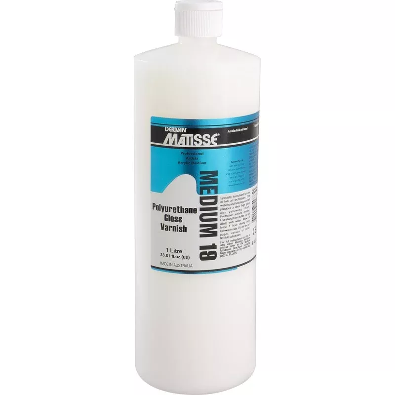 Derivan Matisse Gloss Polyurethane Varnish, 1Lt