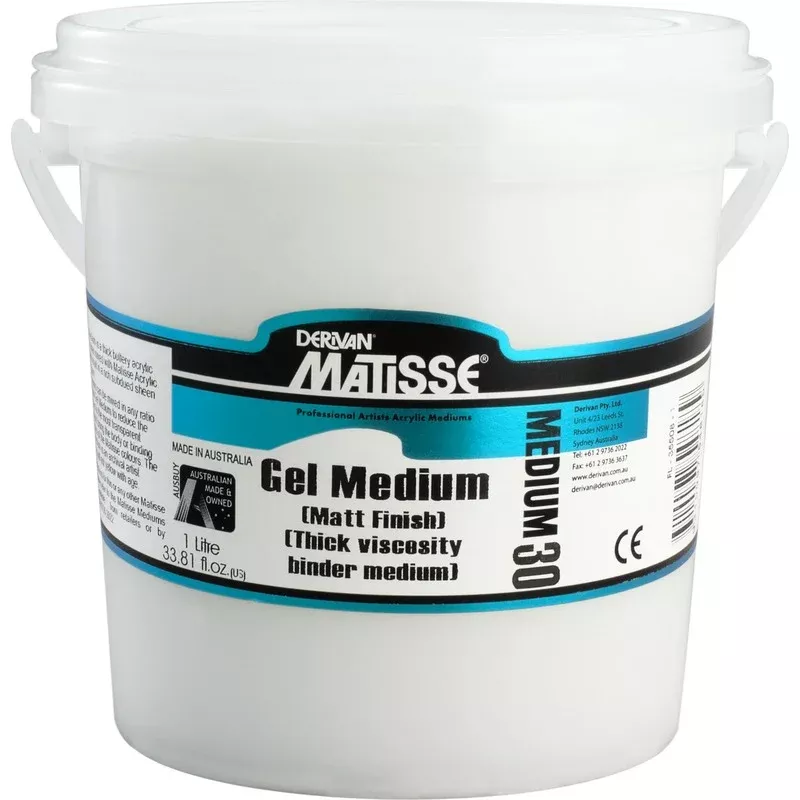 Derivan Matisse Matt Gel Medium, 1Lt