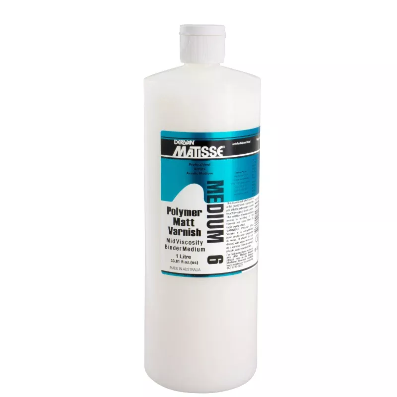 Derivan Matisse Matt Polymer Varnish, 1Lt