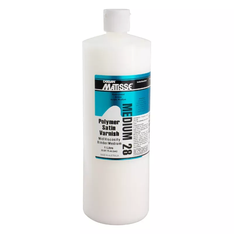 Derivan Matisse Satin Polymer Varnish, 1Lt