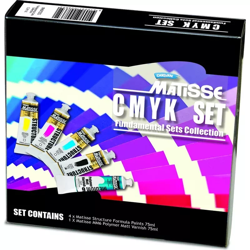 Derivan Matisse Structure, CMYK Colours Set, 5x75ml