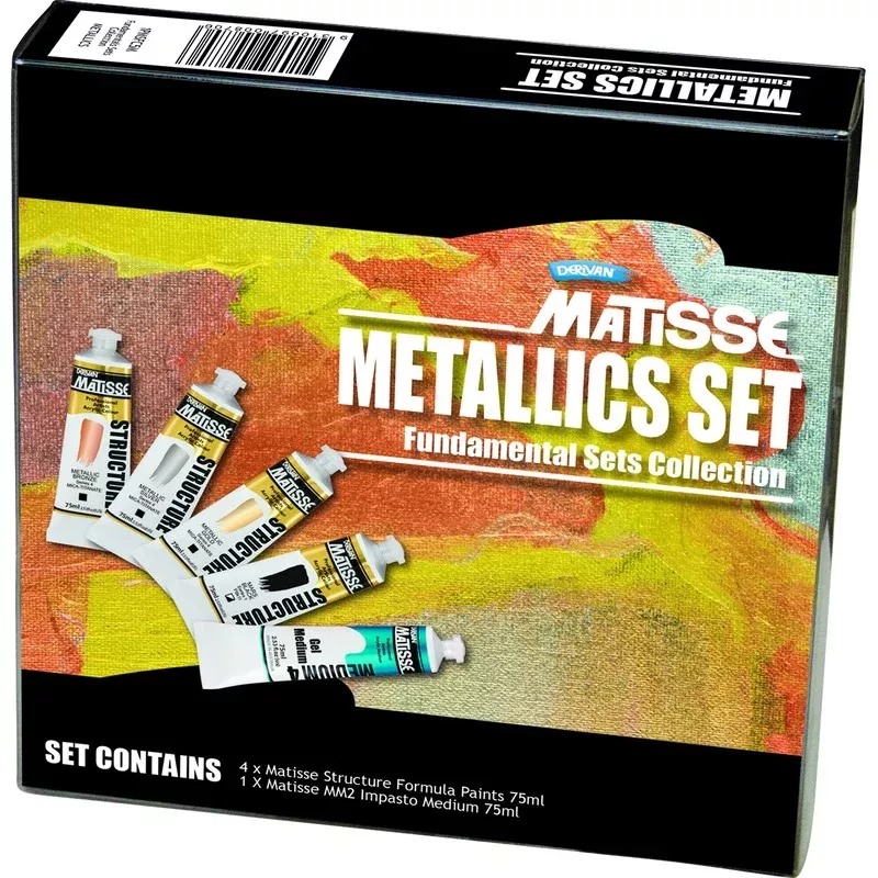 Derivan Matisse Structure, Metallics Set, 5x75ml