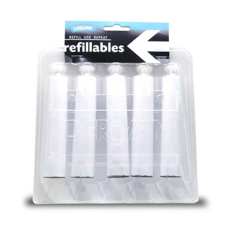 derivan refillables aluminium tubes empty