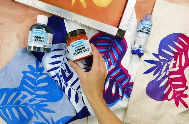 derivan screen printing medium silkscreen liquid stencil set