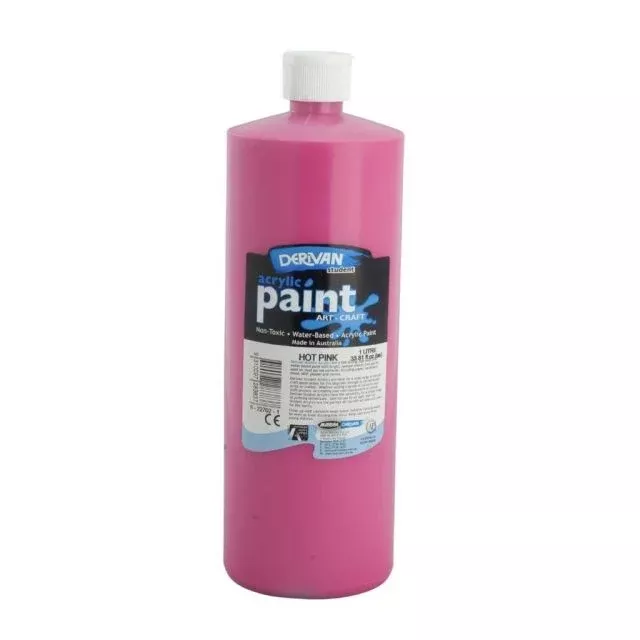 derivan student acrylic paint hot pink