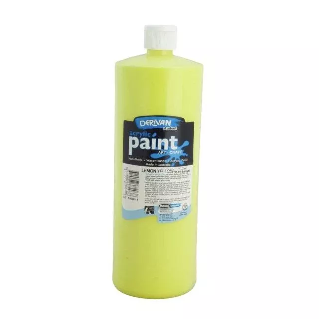 derivan student acrylic paint lemon yellow (cool)