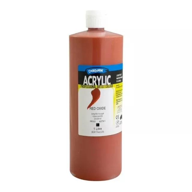 derivan student acrylic paint red oxide