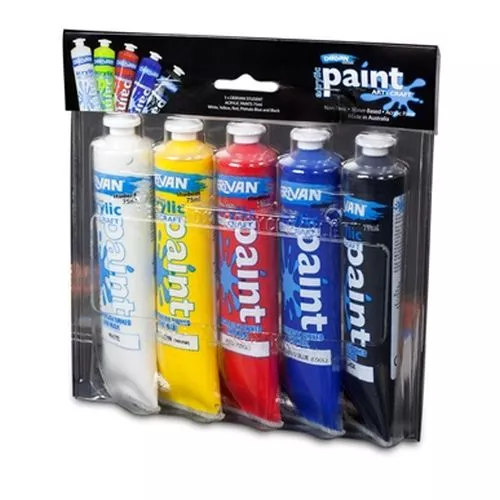 derivan student acrylic paint set 5