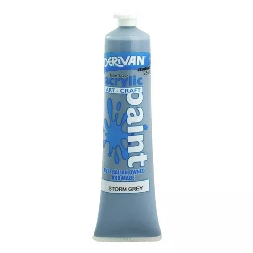 derivan student acrylic paint storm grey
