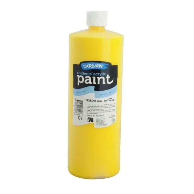 derivan student acrylic paint yellow (warm)