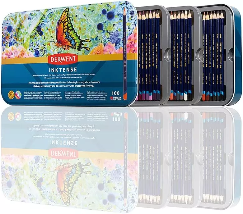 Derwent Inktense Pencil Sets, 100