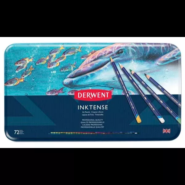 Derwent Inktense Pencils, Tin 72