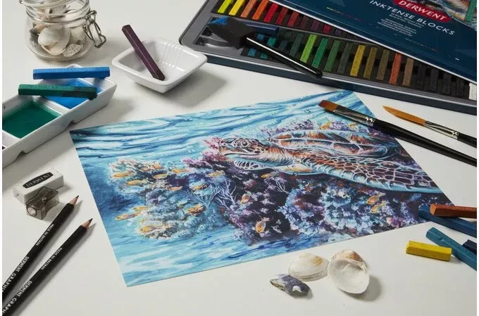 derwent inktense watersoluble block set 36