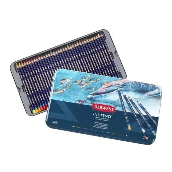 derwent inktense watersoluble pencil set 36