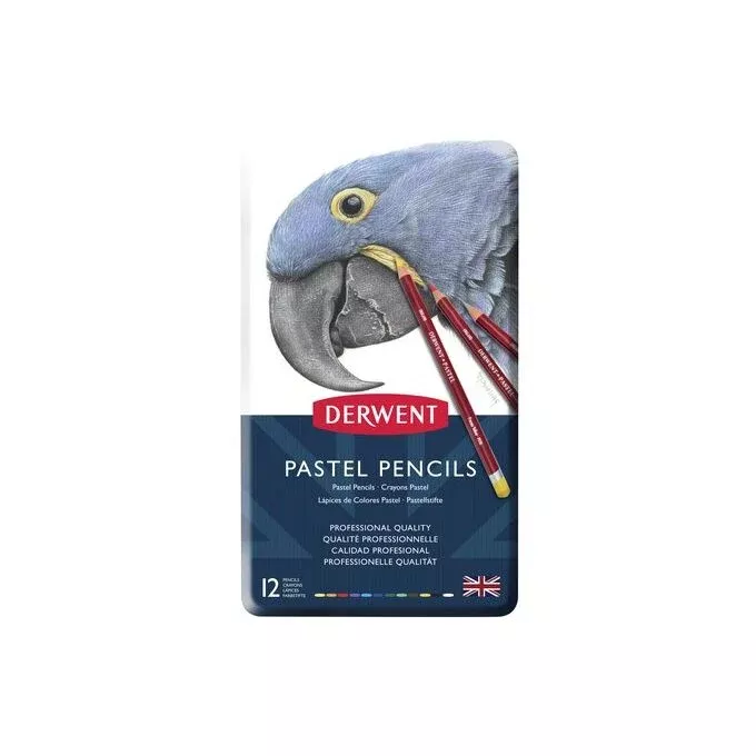 derwent pastel pencil tin set 12