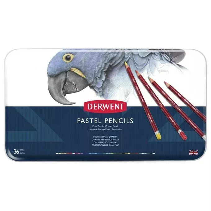 derwent pastel pencil tin set 36