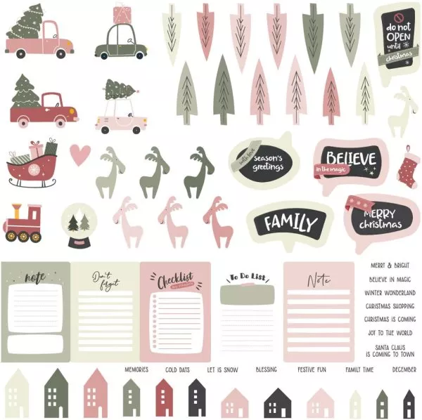 Die Cut - Fluffy XMas - Embellishment - ModaScrap
