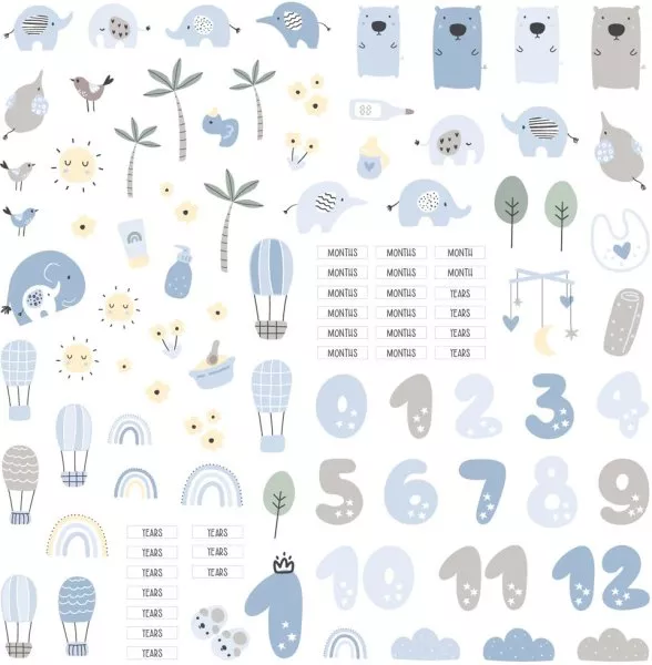 Die Cut - Hello Sweet Boy - Embellishment - ModaScrap