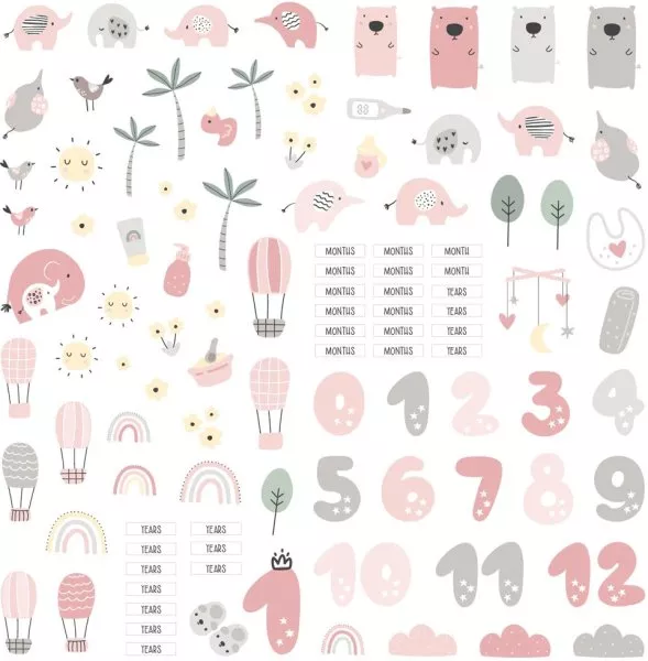Die Cut - Hello Sweet Girl - Embellishment - ModaScrap