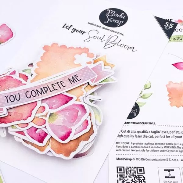 Die Cut - Let your Soul Bloom - Embellishment - ModaScrap
