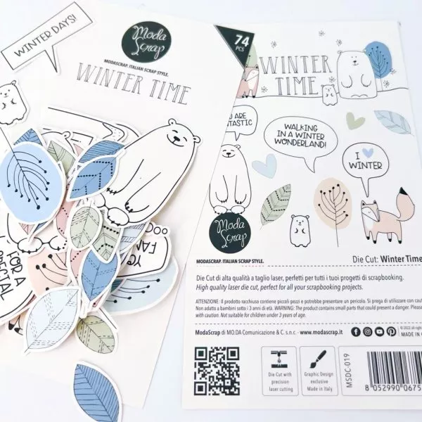 Die Cut - Winter Time - Embellishment - ModaScrap