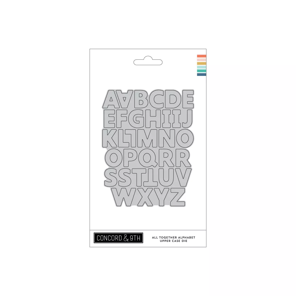 Dies: Concord & 9th-All Together Alphabet Uppercase