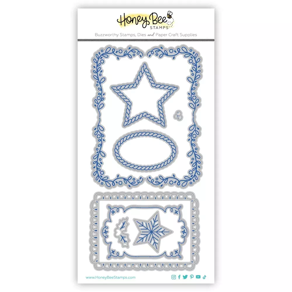 Dies: Honey Bee Stamps-Decorative Star Layering Frames