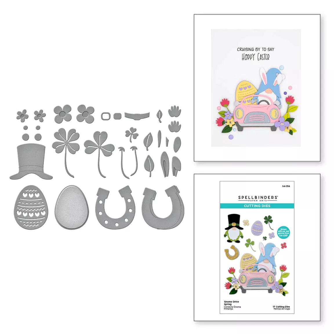 Dies: Spellbinders-GNOME DRIVE SPRING ETCHED DIES