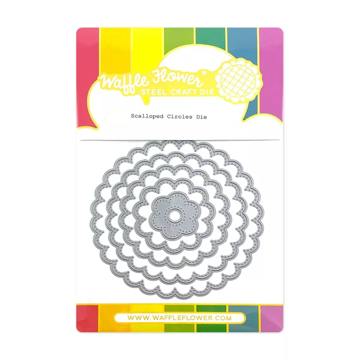 Dies: Waffle Flower-Scalloped Circles