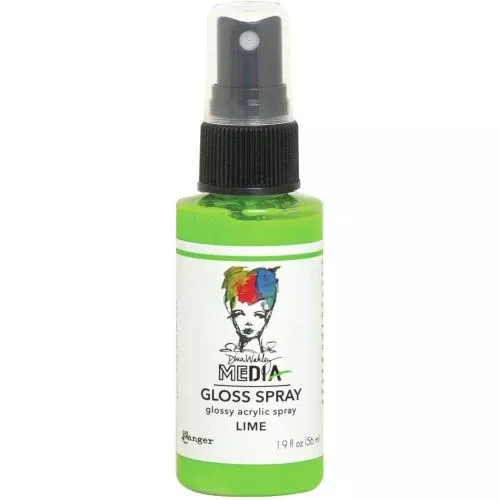 Dina Wakley Media Gloss Sprays 2oz Lime